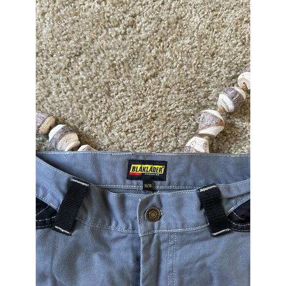 Blaklader Workwear Men's Gray Black Carpenter Utility Double Knee Work Pants - Picture 6 of 10